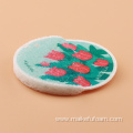 Round cartoon flower cellulose sponge rub compresses